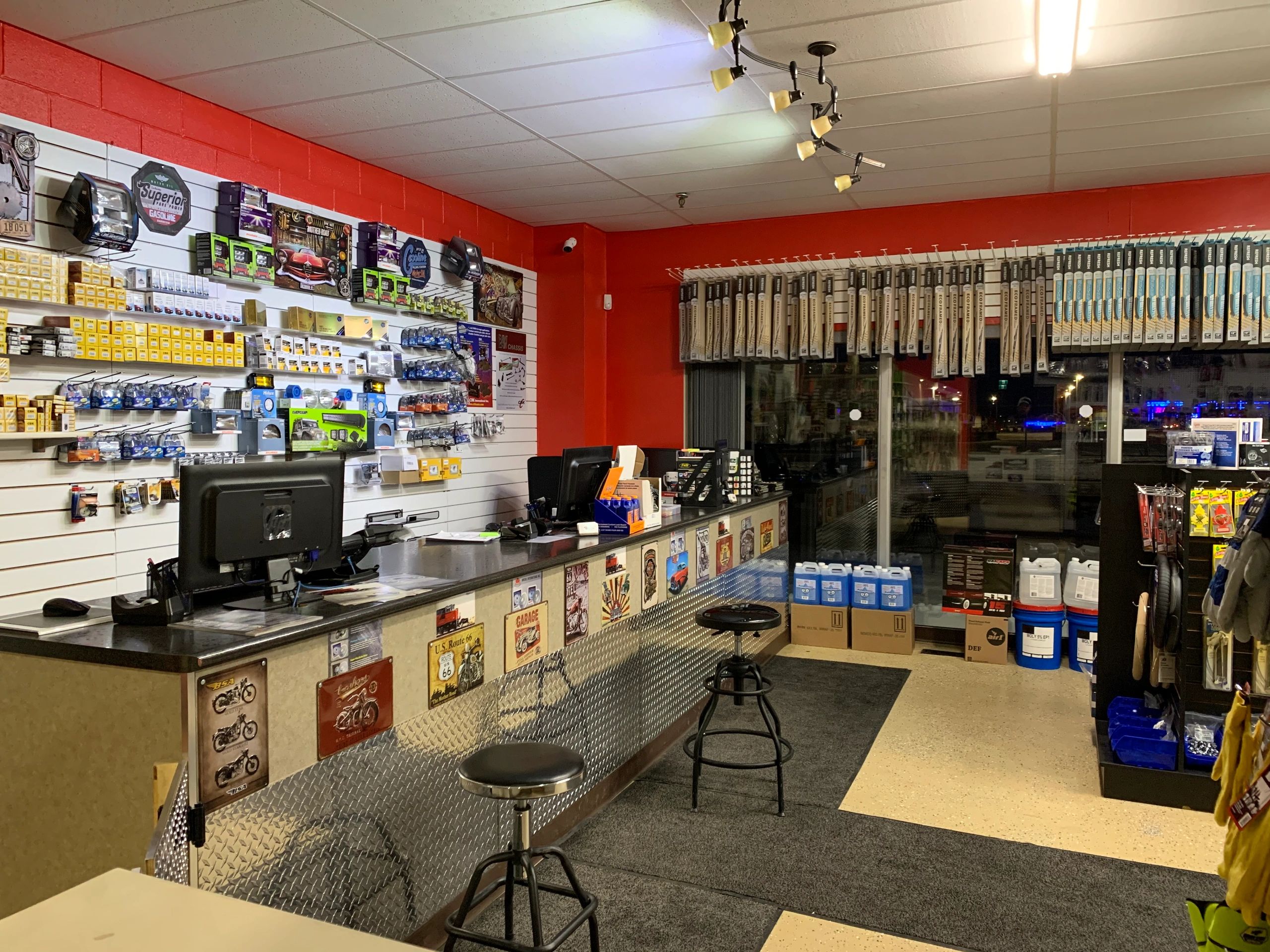 Axle Auto Parts retail store front counter